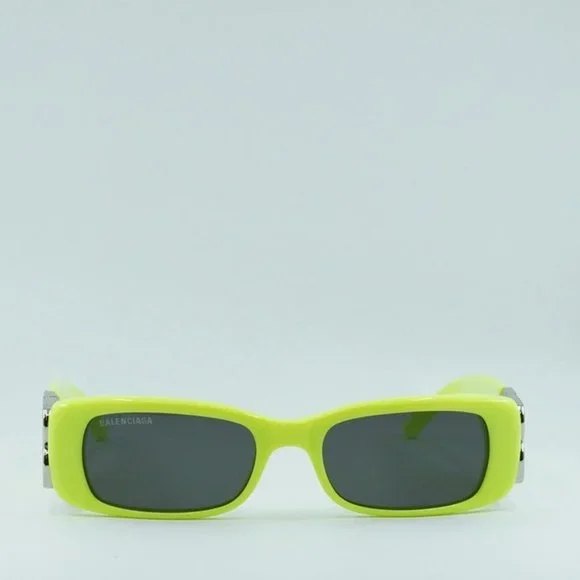 FINAL PRICE NEWEST BALENCIAGA BB0096S 008 YELLOW SILVER GREY  display picture 3